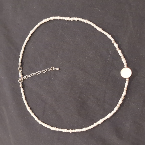 White wave choker necklace - Picture 1 of 2